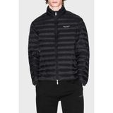 Armani Exchange Erkek Kapitone Tam Kalıp Dik Yaka Şişme Mont - Siyah - Black Beauty