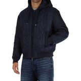 Armani Exchange Erkek Kapüşonlu Günlük Kullanım Marka Detaylı Lacivert Mont 6DZB11 ZN4XZ-1510 - 2XL