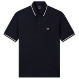 Armani Exchange Erkek Kısa Kollu Pike Reg Polo Gömlek, Koyu Lacivert, M