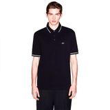 Armani Exchange Erkek Kısa Kollu Pike Reg Polo Gömlek, Siyah, S