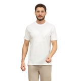Armani Exchange Erkek Large Embroidered Eagle Regular Fit Cotton Jersey T-Shirt, beyaz (Off White), XL