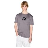 Armani Exchange Erkek Merkezi Logo Grafik Tişört, Koyu Martı Gri, M
