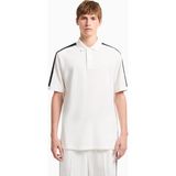 Armani Exchange Erkek Normal Kalıp Omuz Marka Bantlı %100 Pamuklu Kısa Kollu Beyaz Polo Yaka T-Shirt XM000307 AF10366-U0009 - 2XL