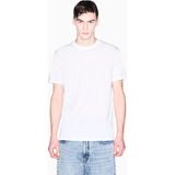 Armani Exchange Erkek Normal Kalıp Yuvarlak Yakalı Logo Işlemeli Yuvarlak Yakalı Kısa Kollu Beyaz T-Shirt XM002450 AF10356-U0009