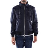 Armani Exchange Erkek ön, Logo On Drawstrings, Zip Pockets, Concealed Hood Ceket