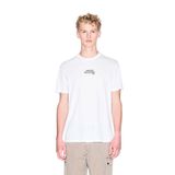 Armani Exchange Erkek One Block Up, Emboridered Logo Lettering T-Shirt (1'li Paket), beyaz (Off White), S