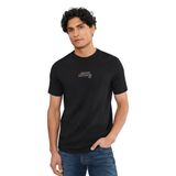 Armani Exchange Erkek Pamuklu Jersey Logo Tişört, Siyah, L