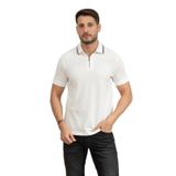 Armani Exchange Erkek Polo Yaka T-Shirt, Beyaz, 2XL