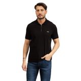 Armani Exchange Erkek Polo Yaka T-Shirt, Siyah, 2XL