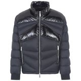 Armani Exchange Erkek Real, Long Sleeves, Glossy Inserts, Soft Touch Down Yelek, Siyah, XXL