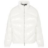 Armani Exchange Erkek Real, parlak, arka logo yaka, yumuşak dokunuşlu yelek, Beyaz, L