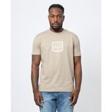 Armani Exchange Erkek Regular Fit Pamuklu Yuvarlak Yakalı Göğüste Kabartmalı Logo Desenli Kısa Kollu Bej T-Shirt XM000545 AF10361-U6167 - 2XL