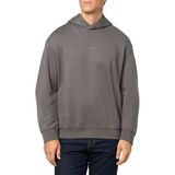Armani Exchange Erkek Small Front and Back Cotton French Terry kapüşonlu sweatshirt, Eyfel Kulesi, L