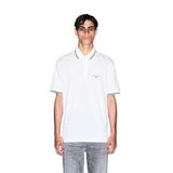Armani Exchange Erkek Small Text Logo Pique Polo Tişört, beyaz (Off White), M