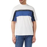 Armani Exchange Erkek sürdürülebilir, yuvarlak yaka. Sweatshirt, Beyaz, L