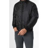Armani Exchange Erkek Tam Kalıp Tonal Yazı Baskılı Dolgulu Bomber Mont - Siyah - XL