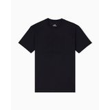 Armani Exchange Erkek Tonal Izgara Kutusu Logo Tişört, Siyah, S