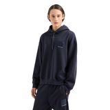 Armani Exchange Erkekler Ax Logo Pamuk Fransız Terry Tam Zip Sweatshirt, Lacivert, S