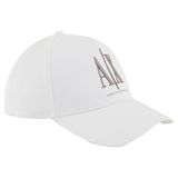 Armani Exchange Erkekler Icon Logo Şapka, Kırık beyaz, Tek Beden