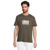 Armani Exchange Exchage Baskılı%100 Pamuk Regular Fit Bisiklet Yaka T-Shirt, L, XM000555 AF10358 U8120, SİYAH, Erkek