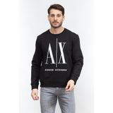 Armani Exchange FELPA Bisiklet Yaka Sweatshirt, M, 8NZMPAZJQBZ-SYH, Siyah, erkek
