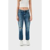 Armani Exchange J16 Yüksek Bel Boyfriend Jeans Bayan KOT PANTOLON 3DYJ16 Y16GZ 05EK
