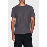 Armani Exchange Jakarlı Tamamı Logolu Pamuklu Regular Fit Bisiklet Yaka T Shirt Erkek T Shirt XM001431 AF10337 F8039 - Antrasit
