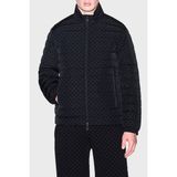 Armani Exchange Kadife Dokulu Dik Yaka Kuş Tüyü Dolgulu Mont Erkek Mont XM003510 AF19870 UC001 - Siyah