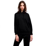 Armani Exchange Kadın Arte Sella, Monogram Tape Detail kapüşonlu sweatshirt, Siyah, S