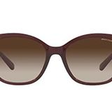 Armani Exchange Kadın Ax4127s Kedi Gözü Güneş Gözlüğü, Parlak Şeffaf Kırmızı/Gradyan Kahverengi, 54 mm