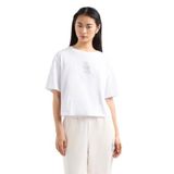 Armani Exchange Kadın Balta Yapay Elmas Tişört, Beyaz, X-Small Short