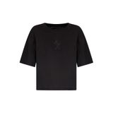 Armani Exchange Kadın Balta Yapay Elmas Tişört, Siyah, XS