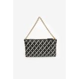 Armani Exchange Kadın Bir Ana Bölme Fermuar Kapama Desenli Siyah Omuz Çantası XW000399 AF17155-MC043