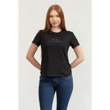 Armani Exchange Kadın Bisiklet Yaka T-Shirt Siyah