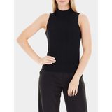 Armani Exchange Kadın Dar Kalıp Balıkçı Yaka Kolsuz Siyah Kazak XW001318 AF16619-FC101 - XL