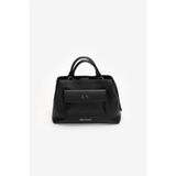 Armani Exchange Kadın Ekstra Fermuar ve Çıtçıtlı Cep Bölmeli Çıkarılabilir Omuz Askılı Siyah Omuz Çantası XW001545 A