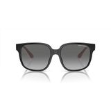 Armani Exchange Kadın Güneş Gözlüğü Parlak Siyah Çerçeve, Gradyan Gri Lensler, 56MM, Parlak Siyah, Large