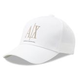 Armani Exchange Kadın Icon Project, Shiny Logo Beyzbol Şapkası, Beyaz, Tek Beden