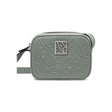 Armani Exchange Kadın Kabartma Monogram Desenli Mini Omuz Çantası - Adaçayı Yeşili - Sage