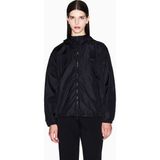 Armani Exchange Kadın Normal Kalıp Kapüşonlu Beli Lastikli Uzun Kollu Rüzgarlık Siyah Ceket XW000955 AF12285-UC001 - XL