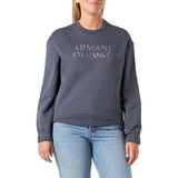 Armani Exchange Kadın polar Studded logolu kazak kapüşonlu sweatshirt, yarış, S