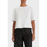 Armani Exchange Kadın Salin De Giraud, Logo Lettering On Back Tişört, beyaz (Optic White), XS