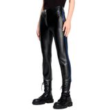 Armani Exchange Kadın Skinny Yumuşak Suni Deri Pantolon, Siyah, 38