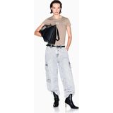 Armani Exchange Kadın Standart Desenli T-Shirt XW001369 - Kahve - XS