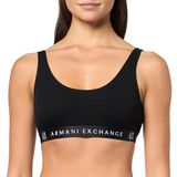 Armani Exchange Kadın Streç Pamuklu Bralet Sütyen, Nero, S