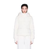 Armani Exchange Kadın Sürdürülebilir, Thumbhole Sleeve, İşlemeli Logo, Ayarlanabilir Kapüşonlu Mont, ISO, M