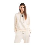 Armani Exchange Kapüşon Yaka Baskılı Kadın Sweatshırt Xw000007, Beyaz, M