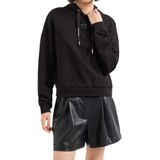 Armani Exchange Kapüşon Yaka Baskılı Sweatshırt, XS, 5003185256, Siyah, kadın