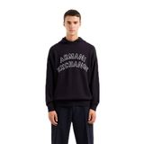 Armani Exchange Kapüşon Yaka Normal Baskılı Lacivert Erkek Kazak 6DZM2Y ZM4NZ 1510