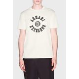 Armani Exchange Logolu % 100 Pamuk Bisiklet Yaka T Shirt Erkek T Shirt XM003074 AF10362 U0007 - 2XL - Kırık Beyaz